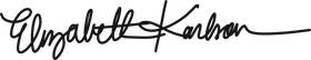 Elizabeth Karlson signature